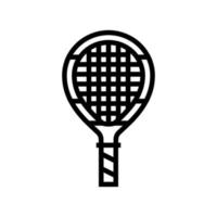 Junior Tennisschläger Symbol Leitung Vektor Illustration