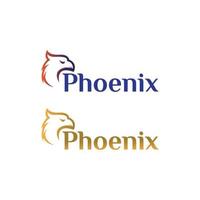 phoenix logotyp vektor mall