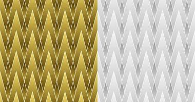 Geometrie Rautenform Gold und Silber vektor