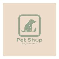 pet shop logo design symbol illustration vorlage vektor mit modernem konzept