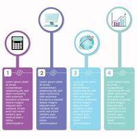 infografik-vorlage für finanzen und buchhaltung vektor