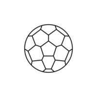 Sport, Ball, Spiel dünne Linie Symbol Vektor Illustration Logo Vorlage. für viele Zwecke geeignet.