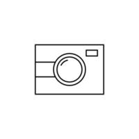 Kamera, Fotografie, Digital, Foto dünne Linie Symbol Vektor Illustration Logo Vorlage. für viele Zwecke geeignet.