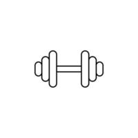 Fitnessstudio, Fitness, Gewicht dünne Linie Symbol Vektor Illustration Logo Vorlage. für viele Zwecke geeignet.