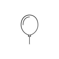 ballong tunn linje ikon vektor illustration logotyp mall. lämplig för många ändamål.