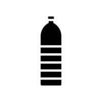 Flasche Kunststoff-Glyphen-Symbol-Vektor-Illustration vektor