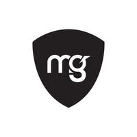 mg-Brief-Logo-Design. Anfangsbuchstaben mg-Logo-Symbol vektor