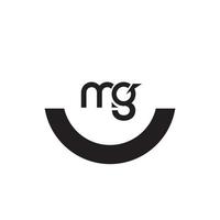 mg-Brief-Logo-Design. Anfangsbuchstaben mg-Logo-Symbol vektor