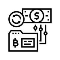 Umgekehrte ico-Liniensymbol-Vektorillustration vektor