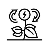 eco Energiesparlinie Symbol Vektor Illustration