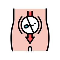 spermier sterilisering färg ikon vektor illustration