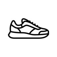 tägliche schuhpflegelinie symbol vektorillustration vektor