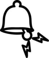Symbol für klingelnde Glocke vektor