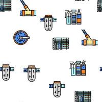 vatten filter utrustning vektor seamless mönster