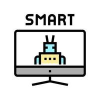 Smart Monitor Farbsymbol Vektor Illustration