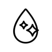 Symbolvektor für Trinkwasser. isolierte kontursymbolillustration vektor