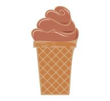 Eis-Illustration. nette bunte eiscreme-karikaturillustration vektor