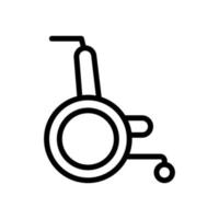 modern rullstol ikon vektor disposition illustration