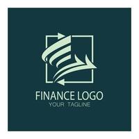 Business Finance und Marketing Logo Vektor Illustration Vorlage Icon Design Finanzbuchhaltung Logo mit modernem Vektorkonzept