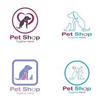 pet shop logo design symbol illustration vorlage vektor mit modernem konzept