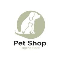 pet shop logo design symbol illustration vorlage vektor mit modernem konzept