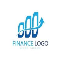 företagsekonomi och marknadsföring logotyp vektor illustration mall ikon design finansiell redovisning logotyp med moderna vektor koncept