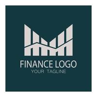 Business Finance und Marketing Logo Vektor Illustration Vorlage Icon Design Finanzbuchhaltung Logo mit modernem Vektorkonzept