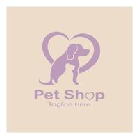 pet shop logo design symbol illustration vorlage vektor mit modernem konzept