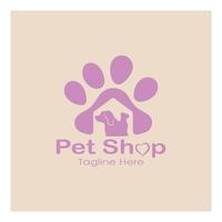 pet shop logo design symbol illustration vorlage vektor mit modernem konzept