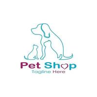 pet shop logo design symbol illustration vorlage vektor mit modernem konzept