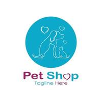 pet shop logo design symbol illustration vorlage vektor mit modernem konzept