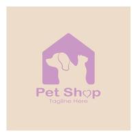 pet shop logo design symbol illustration vorlage vektor mit modernem konzept