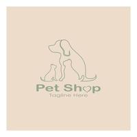 pet shop logo design symbol illustration vorlage vektor mit modernem konzept