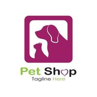 pet shop logo design symbol illustration vorlage vektor mit modernem konzept