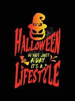 Halloween-Horror-Vintage-T-Shirt-Design, beängstigende Druckvorlagen-Vektorgrafiken, hochwertiges Typografie-Illustrations-Shirt-Design vektor
