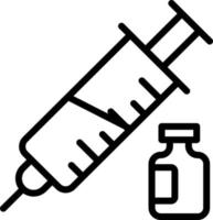 vaccin, injektionsikon, sjukvård och medicinsk ikon. vektor