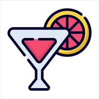 Cocktail, Getränkesymbol, Vektordesign Symbol für den Unabhängigkeitstag der USA. vektor