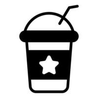 juice kopp, juice ikon, vektor design USA självständighetsdagen ikon.