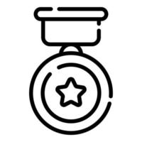 Medaille, Abzeichen-Symbol, Vektordesign usa-Unabhängigkeitstag-Symbol. vektor