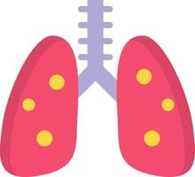 Lunge, Ikone der menschlichen Körperteile, Gesundheitswesen und medizinische Ikone. vektor