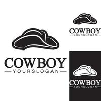 Cowboyhut-Logo-Symbol-Vektor-Design-Vorlage vektor