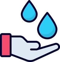 Tropfen, Handwaschsymbol, Gesundheitswesen und medizinisches Symbol. vektor