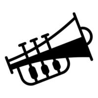 Trompete, Horn-Symbol, Vektordesign Symbol für den Unabhängigkeitstag der USA. vektor