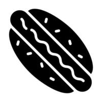 Hotdog-Symbol, Vektordesign Usa-Unabhängigkeitstag-Symbol. vektor