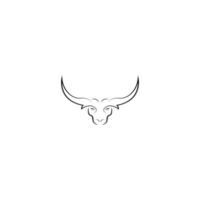 Stier-Logo-Vektor-Illustration-design vektor