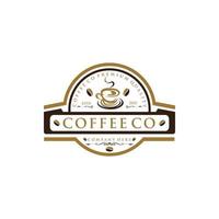 Café-Logo-Design-Vektor-Illustration-Vorlage vektor