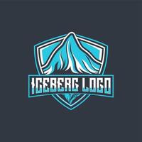 isberg logotyp design vektor illustration