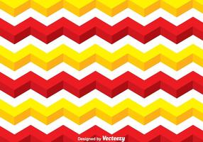 Gelbe und rote Linie Chevron Pattern vektor