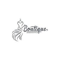 Boutique-Logo-Design-Vektor-Vorlage vektor