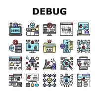 Debug-Recherche und Fix-Sammlungssymbole setzen Vektor